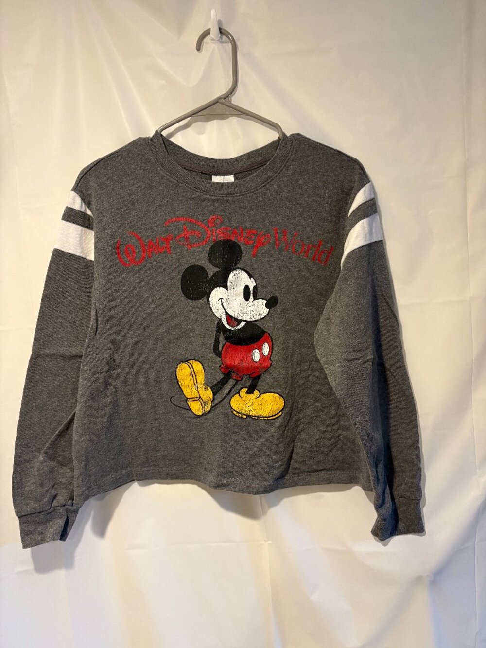 Womens Disney Parks Size M Walt Disney World Mickey Mouse Cropped Shirt